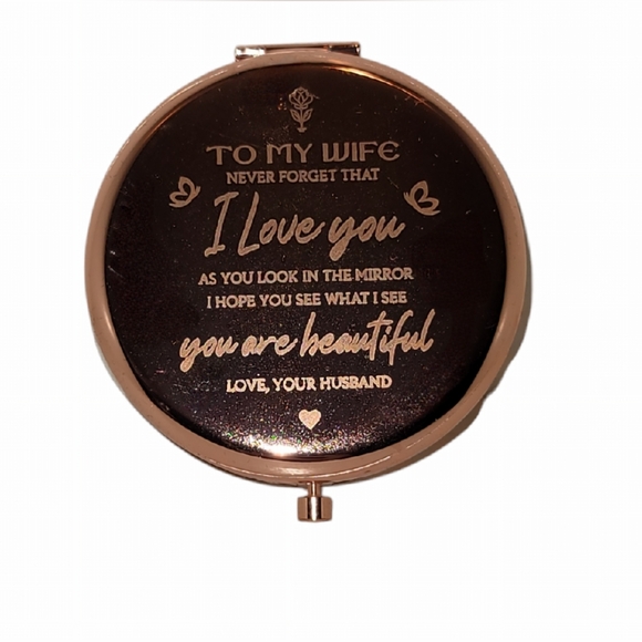 NWT Compact Mirror Gift From Husband to Wife - Picture 2 of 4
